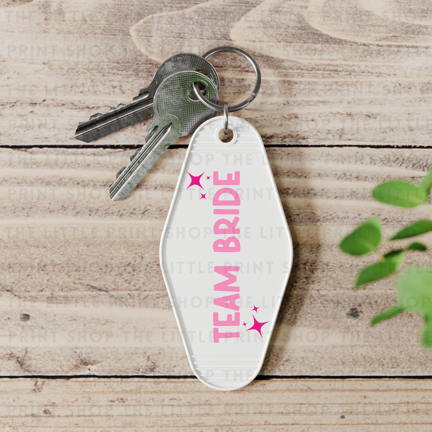 Team Bride - UV DTF Motel Keyring Decal