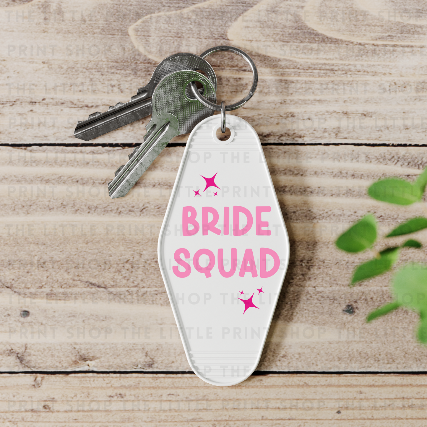 Bride Squad - UV DTF Motel Keyring Decal
