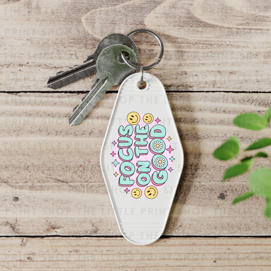 Focus - UV DTF Motel Keyring Decal