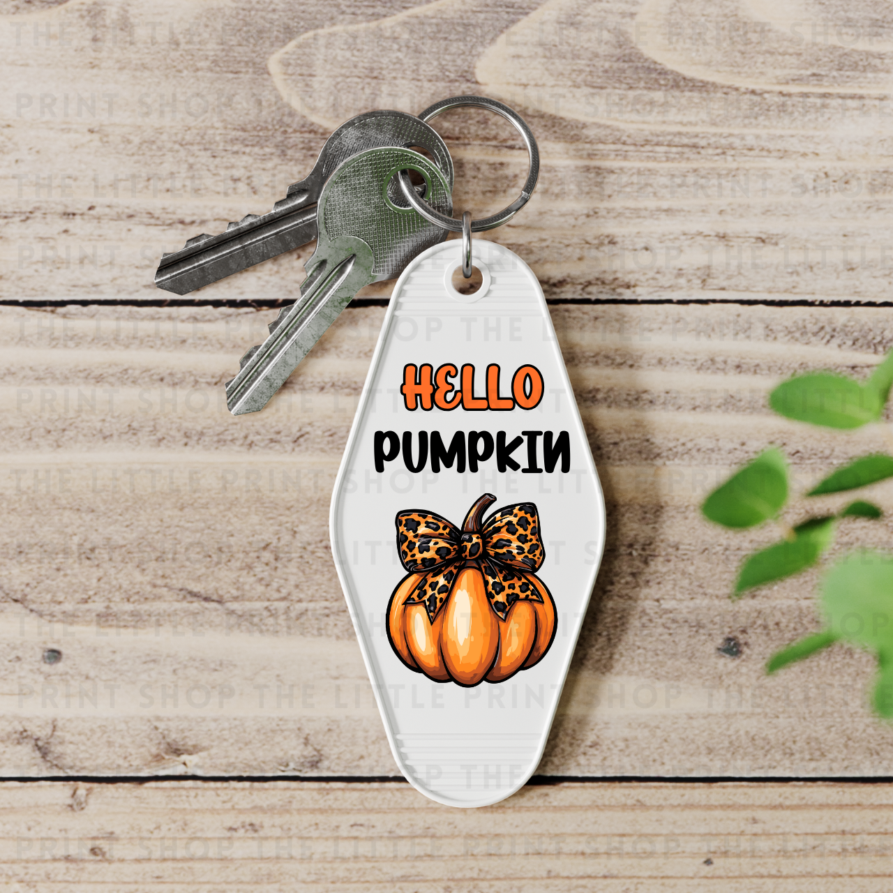 Hello Pumpkin - UV DTF Motel Keyring Decal