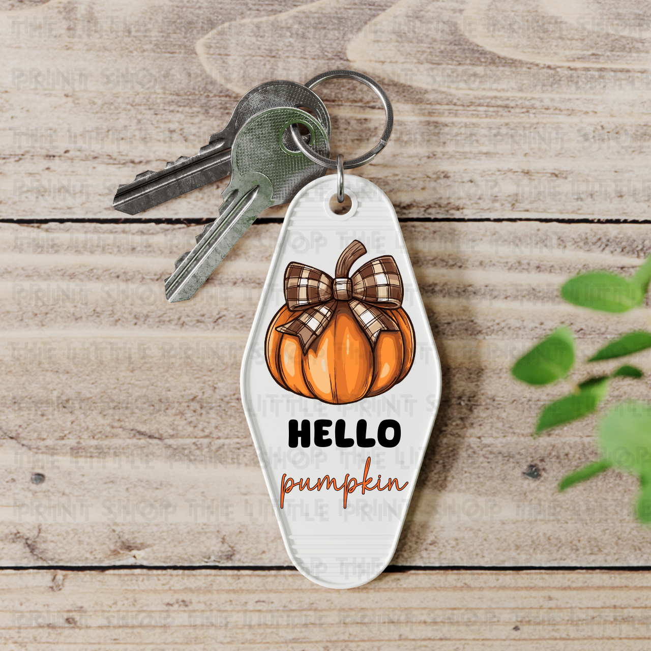 Hello Pumpkin - UV DTF Motel Keyring Decal
