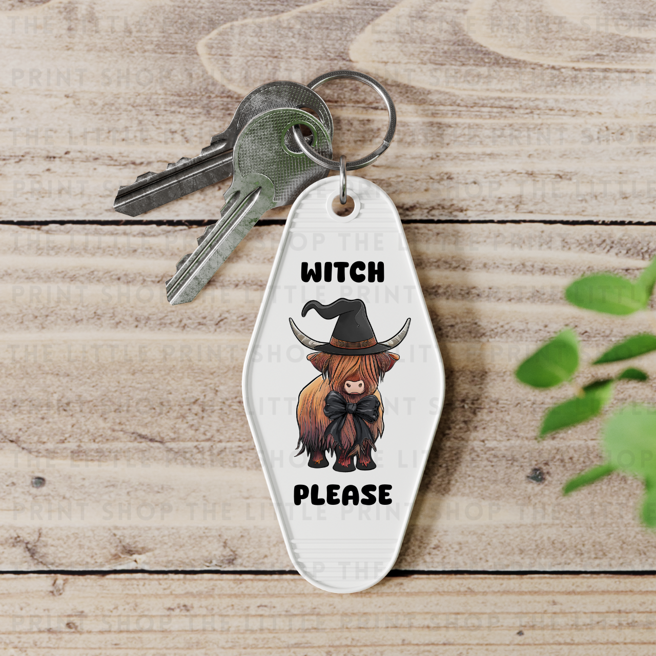 Witch Please - UV DTF Motel Keyring Decal