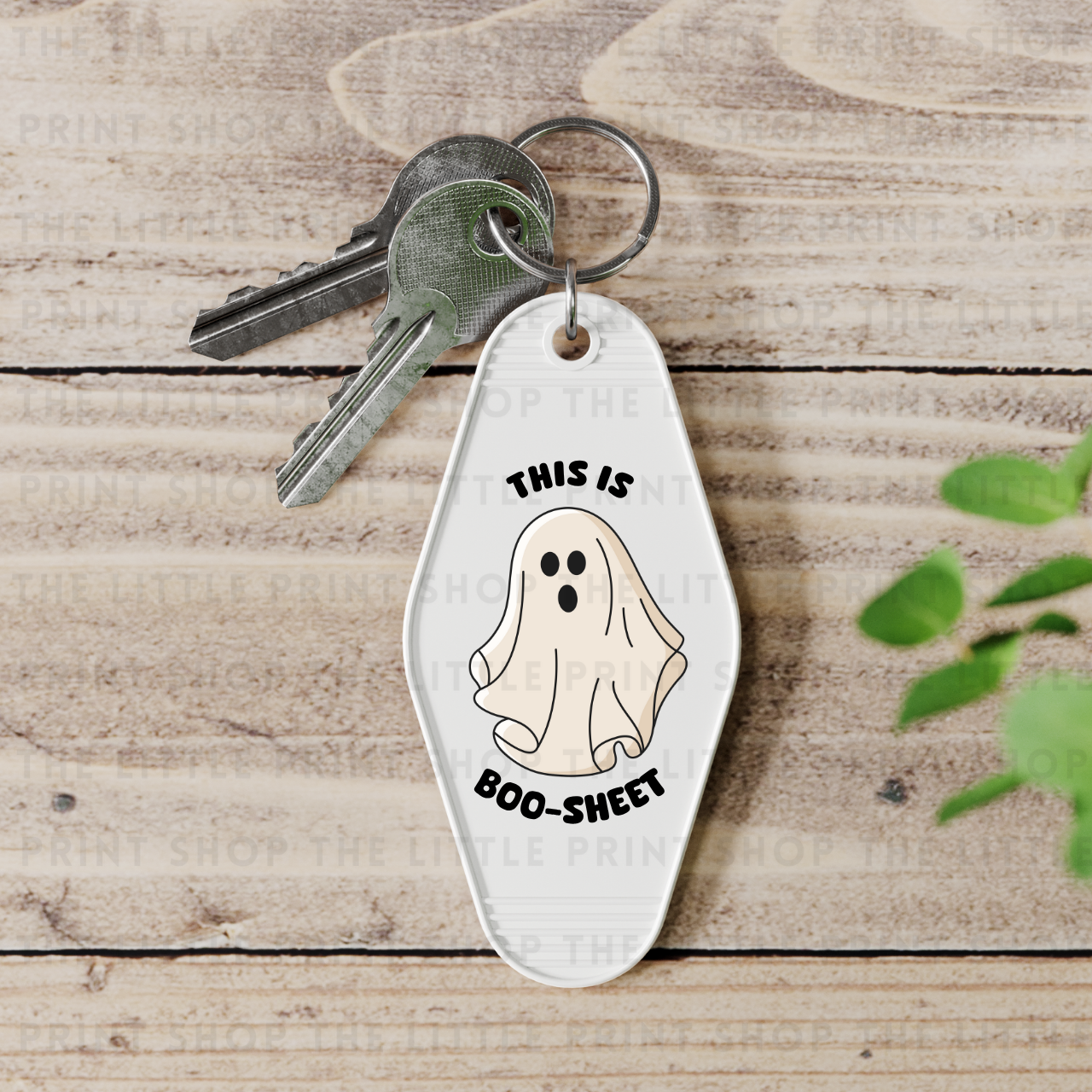 This Is Boo-Sheet - UV DTF Motel Keyring Decal