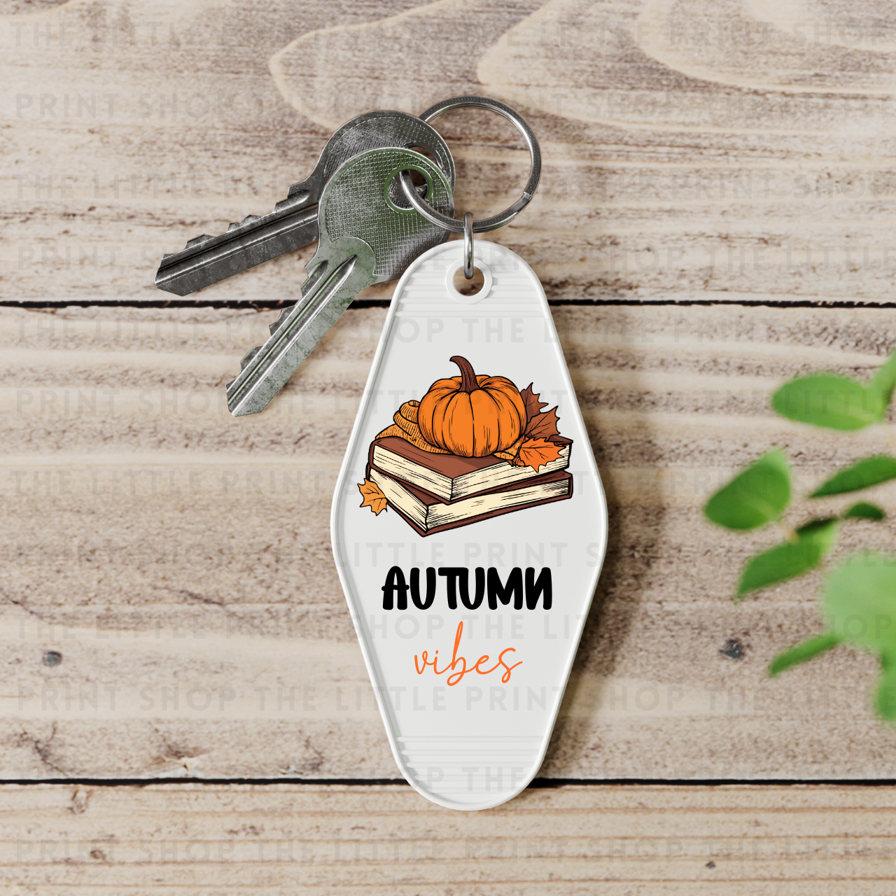 Autumn Vibes - UV DTF Motel Keyring Decal