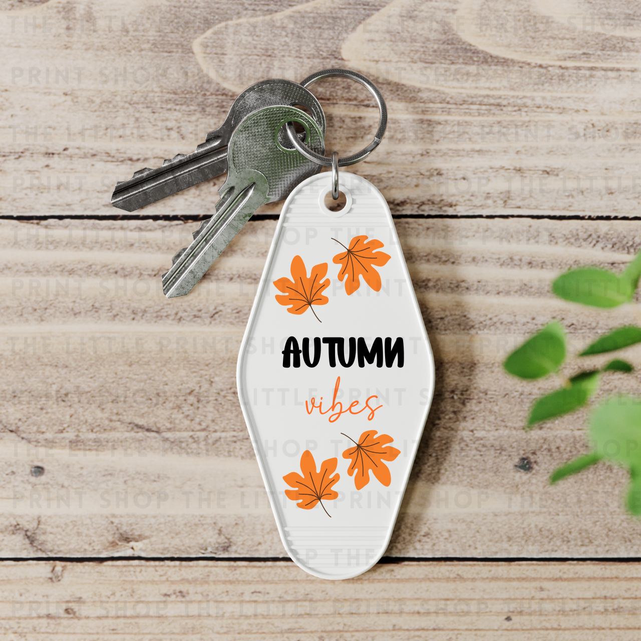 Autumn Vibes - UV DTF Motel Keyring Decal