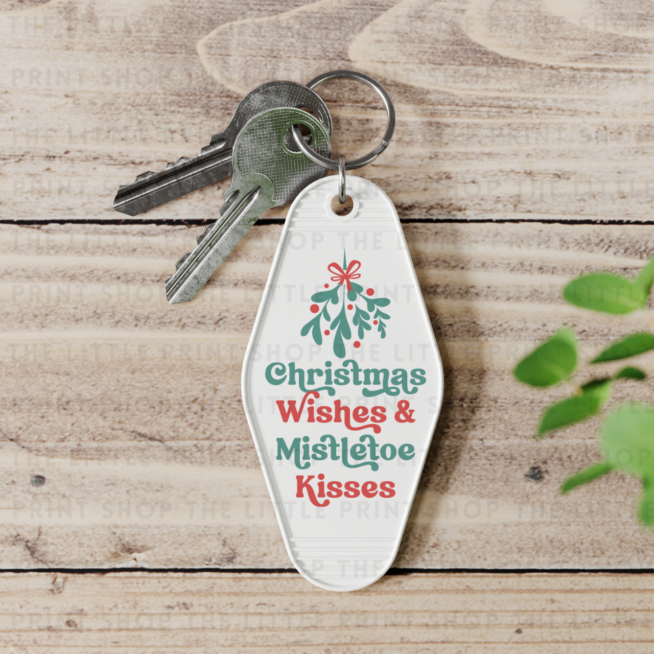 Christmas Wishes - UV DTF Motel Keyring Decal