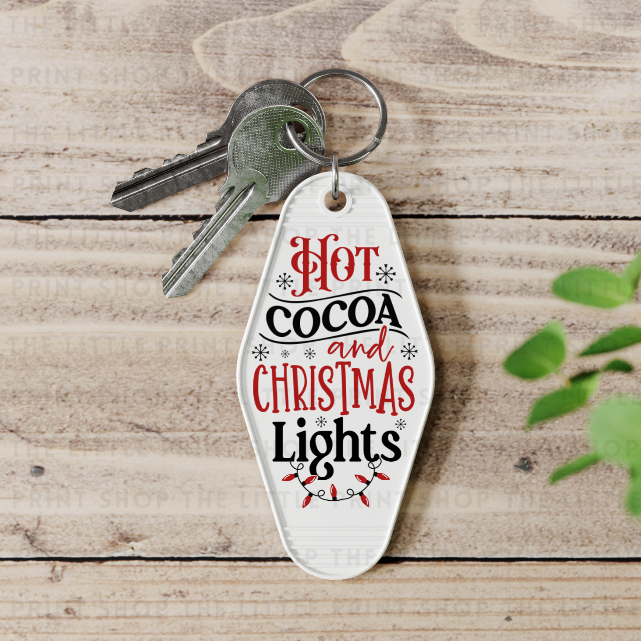 Hot Cocoa - UV DTF Motel Keyring Decal