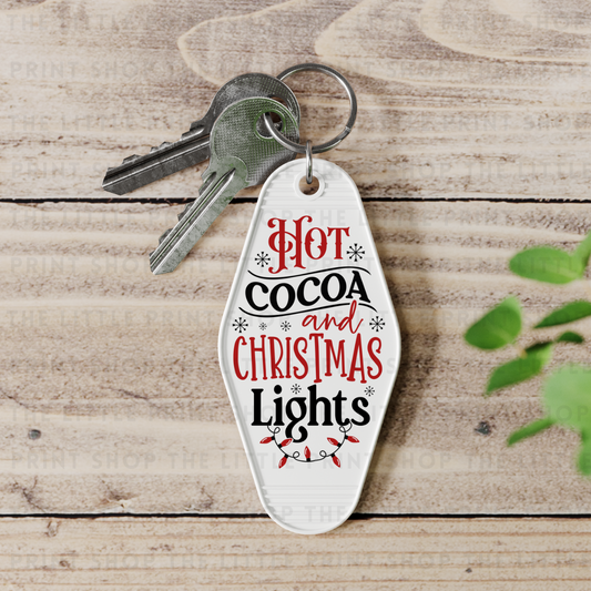 Hot Cocoa - UV DTF Motel Keyring Decal