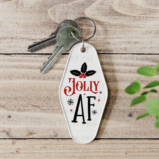 Jolly AF - UV DTF Motel Keyring Decal