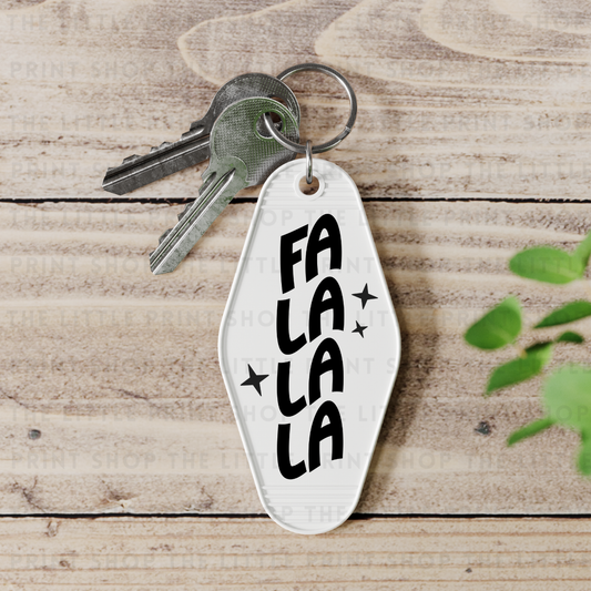 Fa La La La - UV DTF Motel Keyring Decal