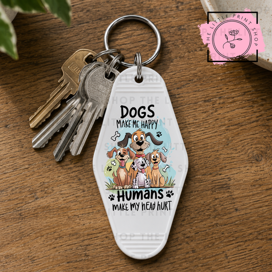 Dogs - UV DTF Motel Keyring Decal