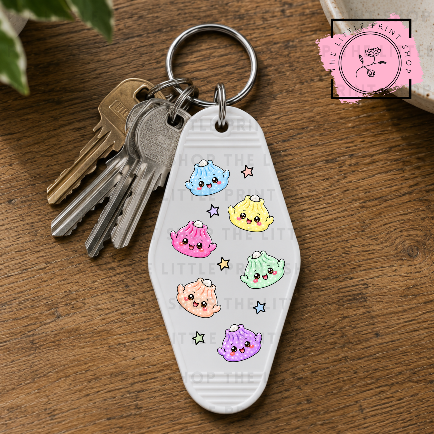 Dumplings - UV DTF Motel Keyring Decal