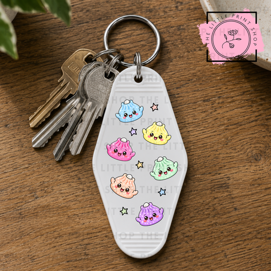 Dumplings - UV DTF Motel Keyring Decal