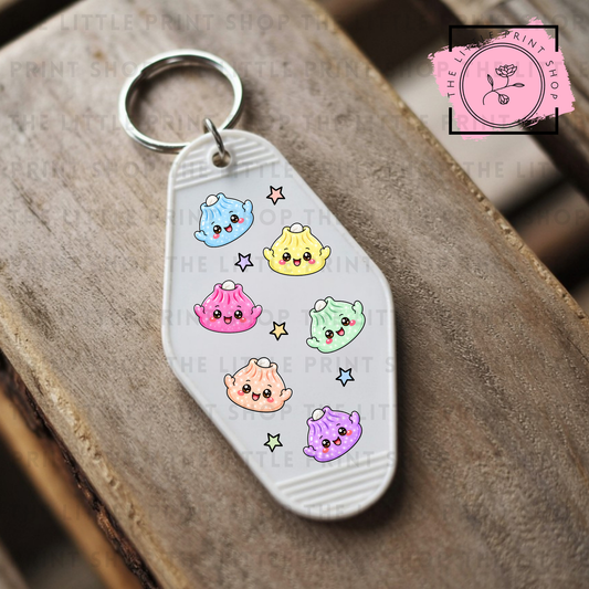 Dumplings - UV DTF Motel Keyring Decal