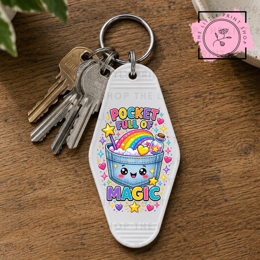 Pocket Full Of Magic - UV DTF Motel Keyring Decal