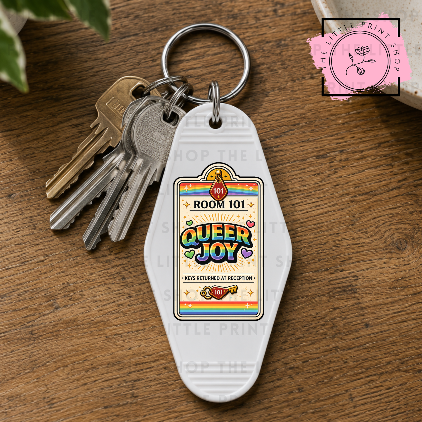 Queer Joy - UV DTF Motel Keyring Decal