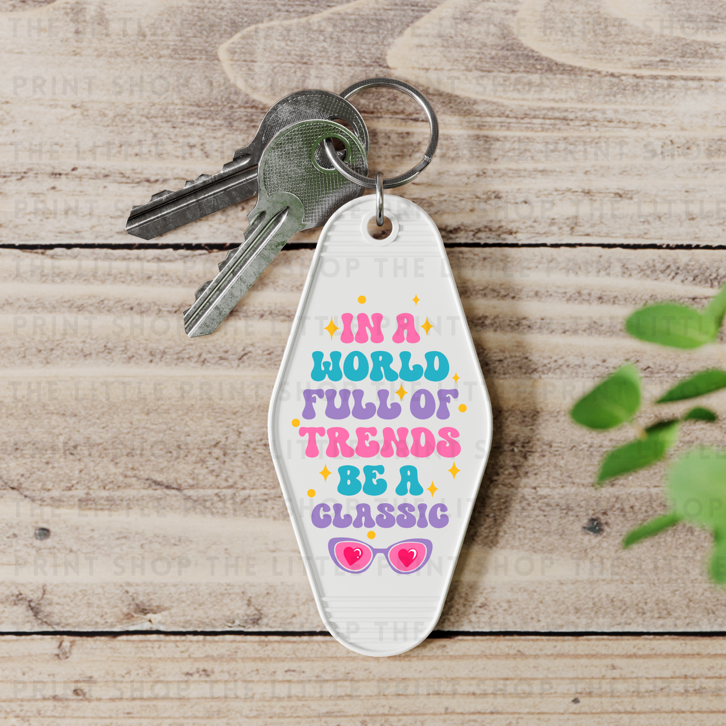 Be Classic - UV DTF Motel Keyring Decal