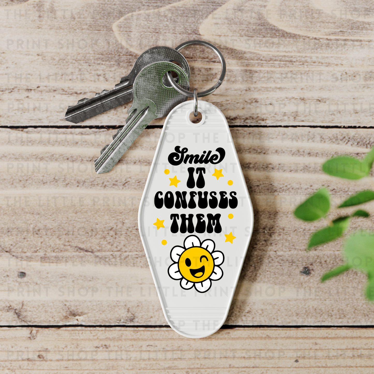 Smile - UV DTF Motel Keyring Decal