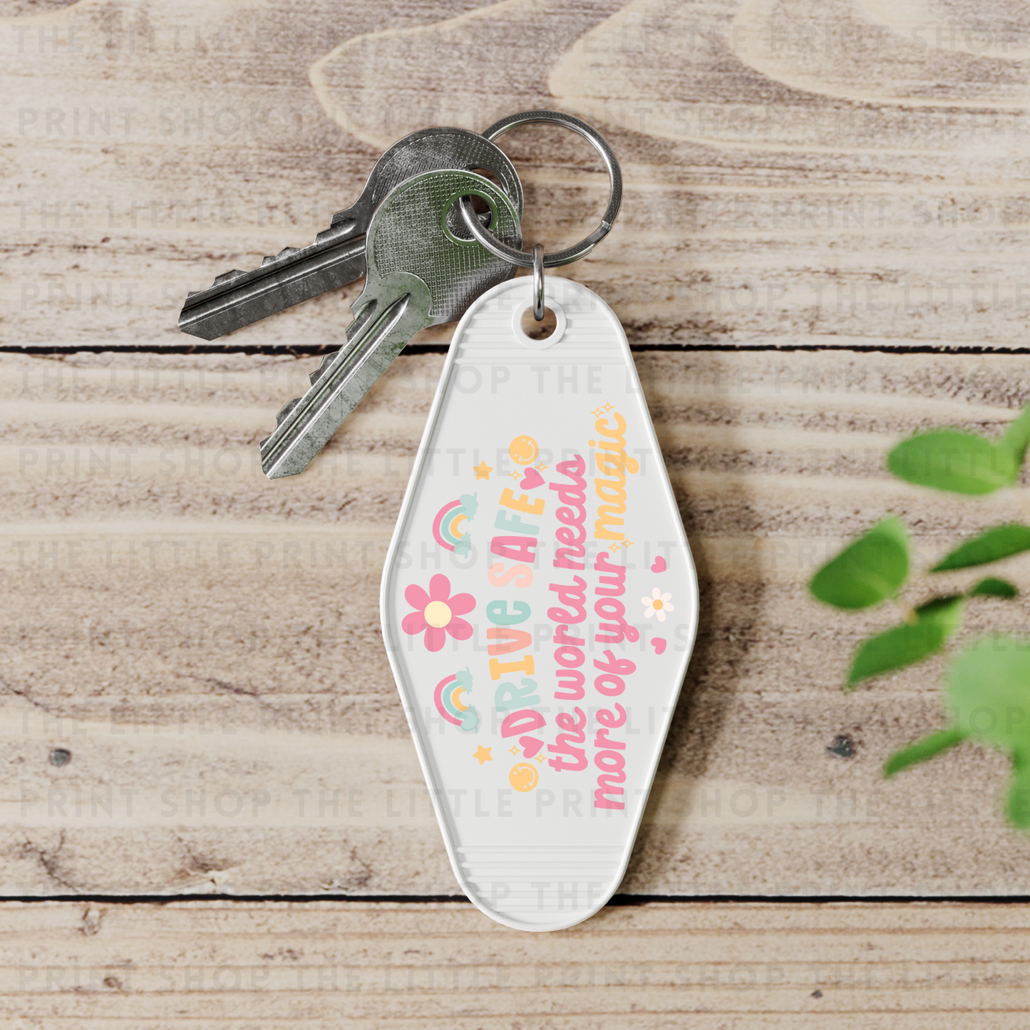 World Needs You - UV DTF Motel Keyring Decal