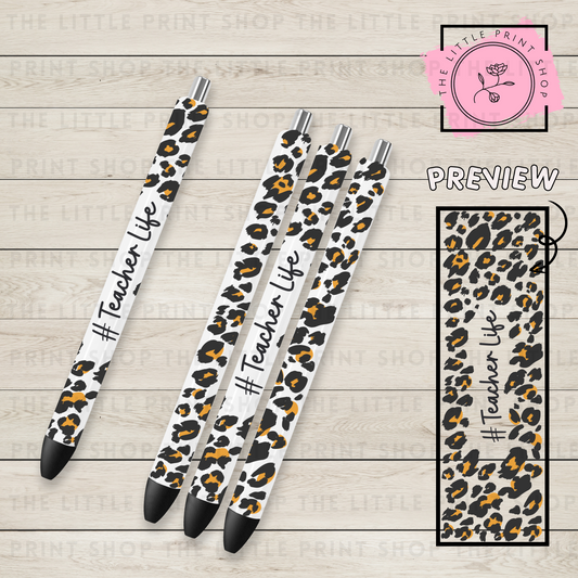 Teacher Life - UV DTF Pen Wrap Decal