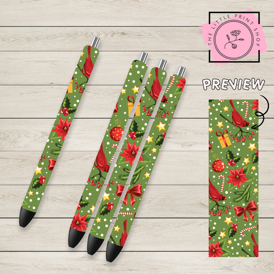 Christmas Presents - UV DTF Pen Wrap Decal