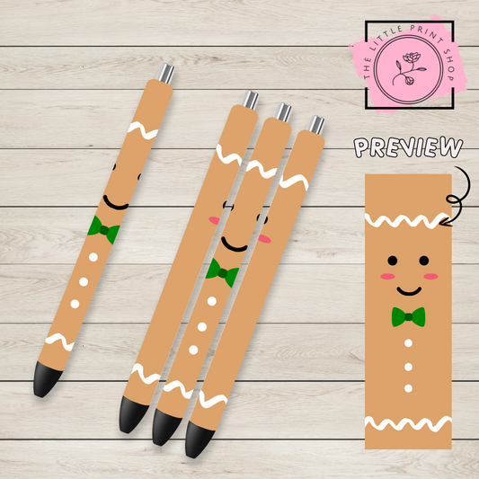 Gingerbread - UV DTF Pen Wrap Decal