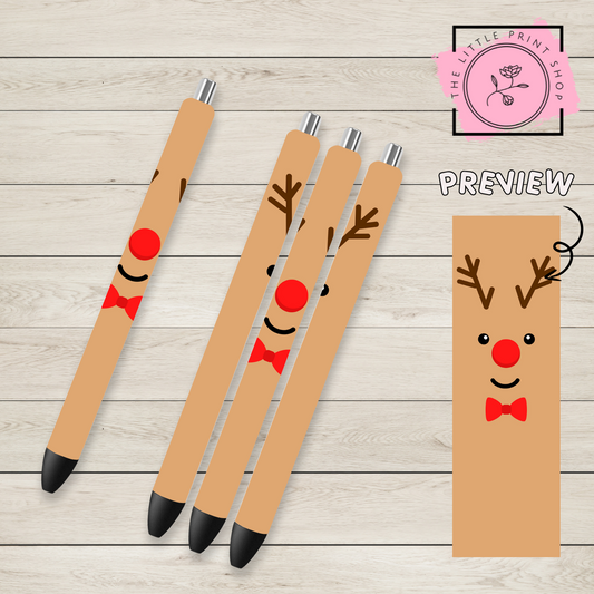 Reindeer - UV DTF Pen Wrap Decal