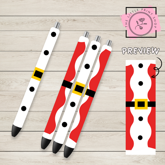 Santa - UV DTF Pen Wrap Decal