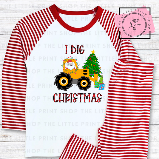 Dig Christmas - DTF Transfer Decal