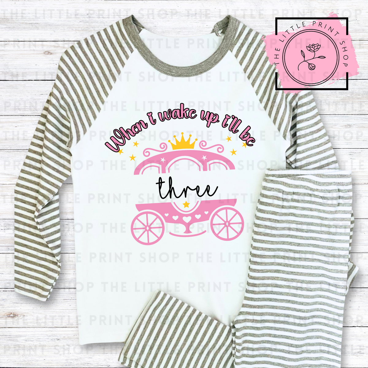 When I Wake Up - Princess #1 - #6 - DTF Transfer Decal