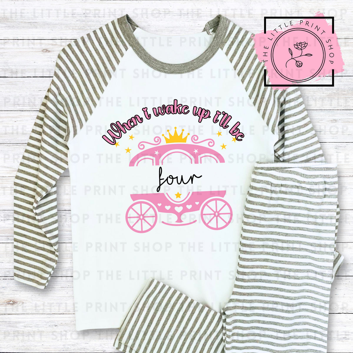 When I Wake Up - Princess #1 - #6 - DTF Transfer Decal