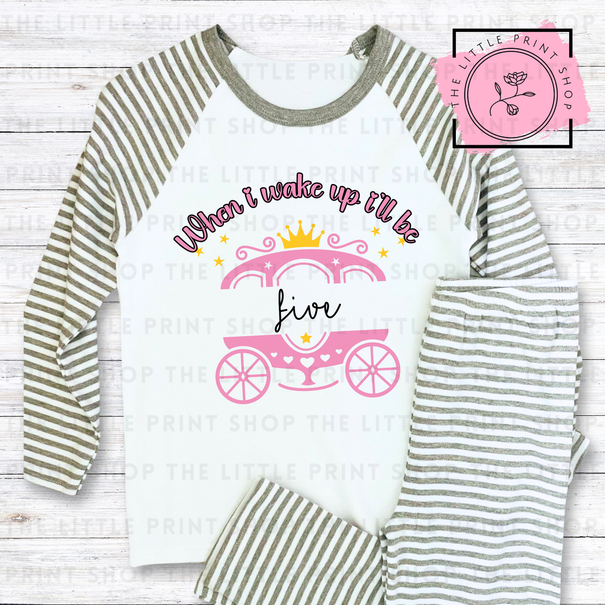 When I Wake Up - Princess #1 - #6 - DTF Transfer Decal