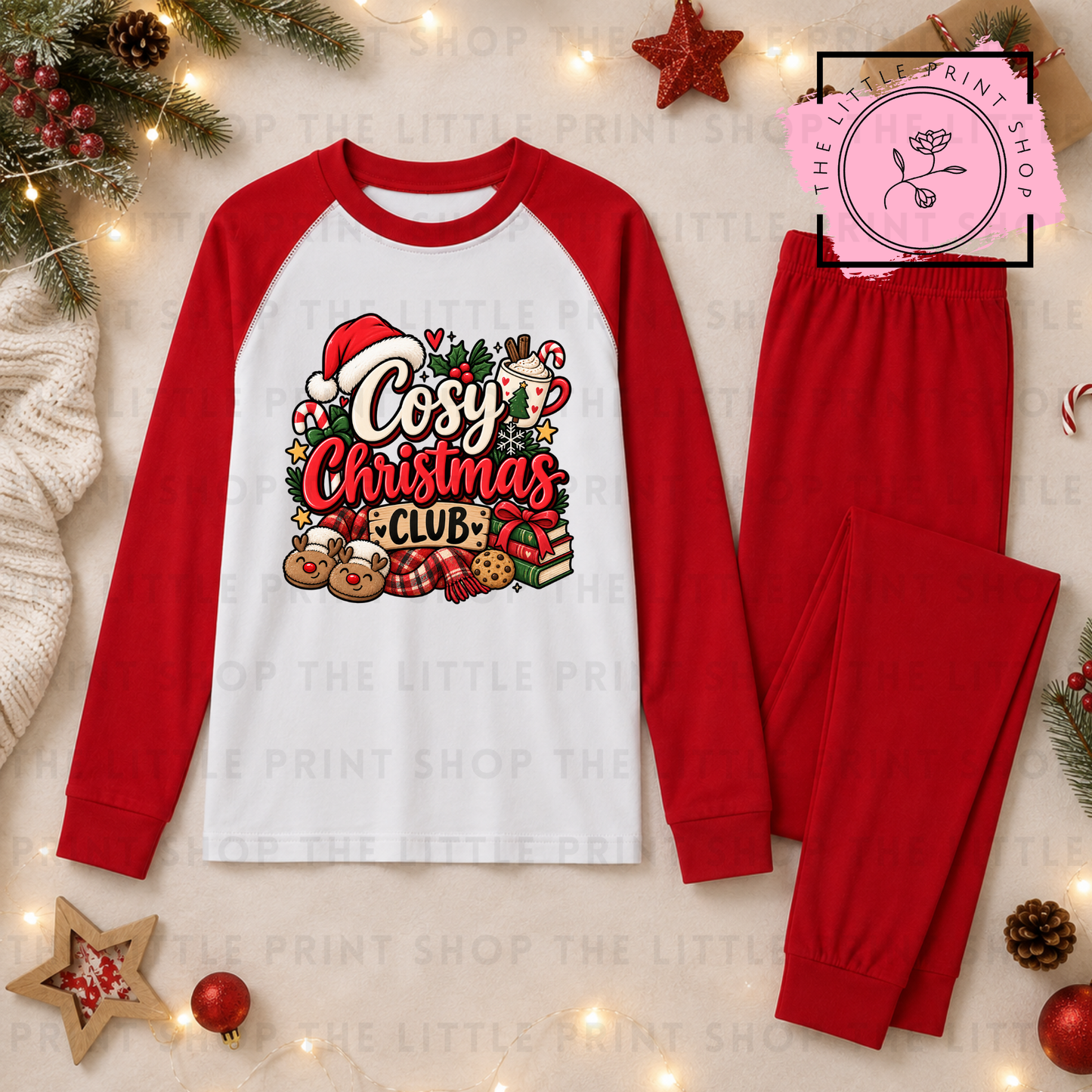 Cosy Christmas Club - DTF Transfer Decal