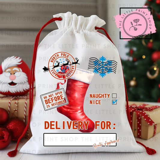 Stocking - DTF Christmas Sack Transfer
