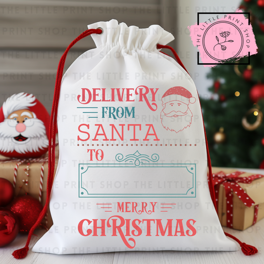 From Santa - DTF Christmas Sack Transfer