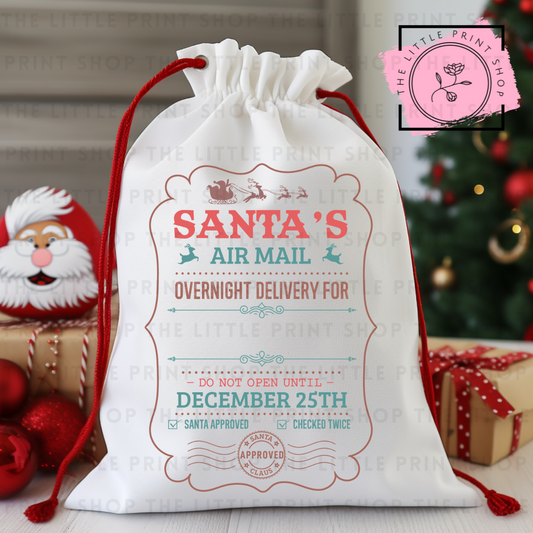 Airmail - DTF Christmas Sack Transfer