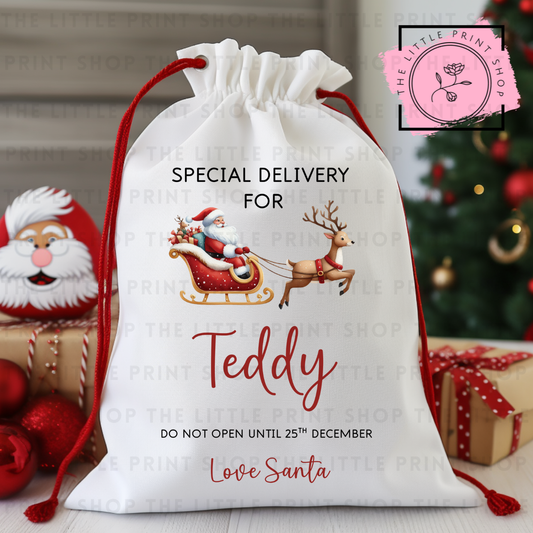 Special Delivery - Sleigh - DTF Christmas Sack Transfer