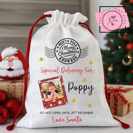 Special Delivery - Photo - DTF Christmas Sack Transfer