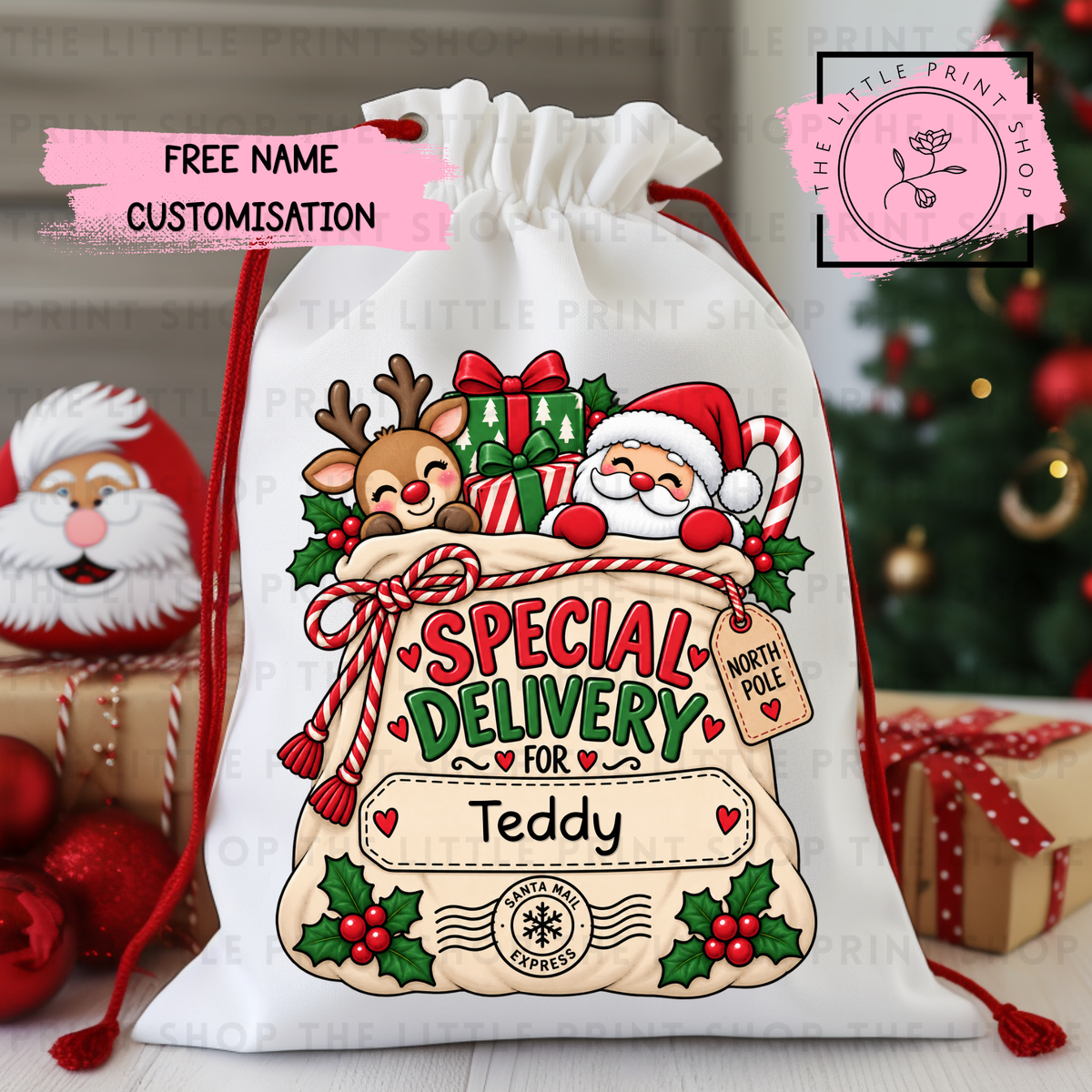 Special Delivery Santa Sack - DTF Christmas Sack Transfer