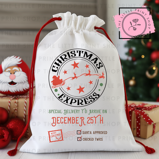 Christmas Express - DTF Christmas Sack Transfer