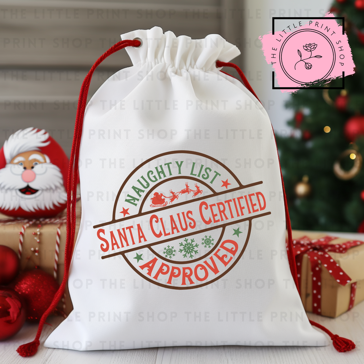 Santa Claus Certified - DTF Christmas Sack Transfer