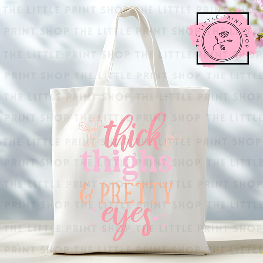 Pretty Eyes - Tote Bag DTF Transfer