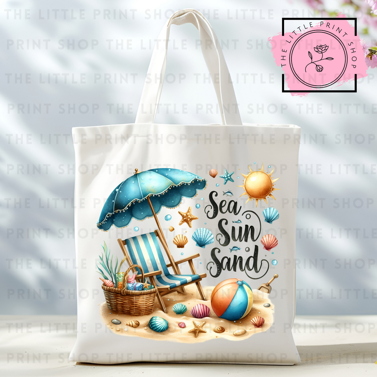 Sea Sun Sand - Tote Bag DTF Transfer