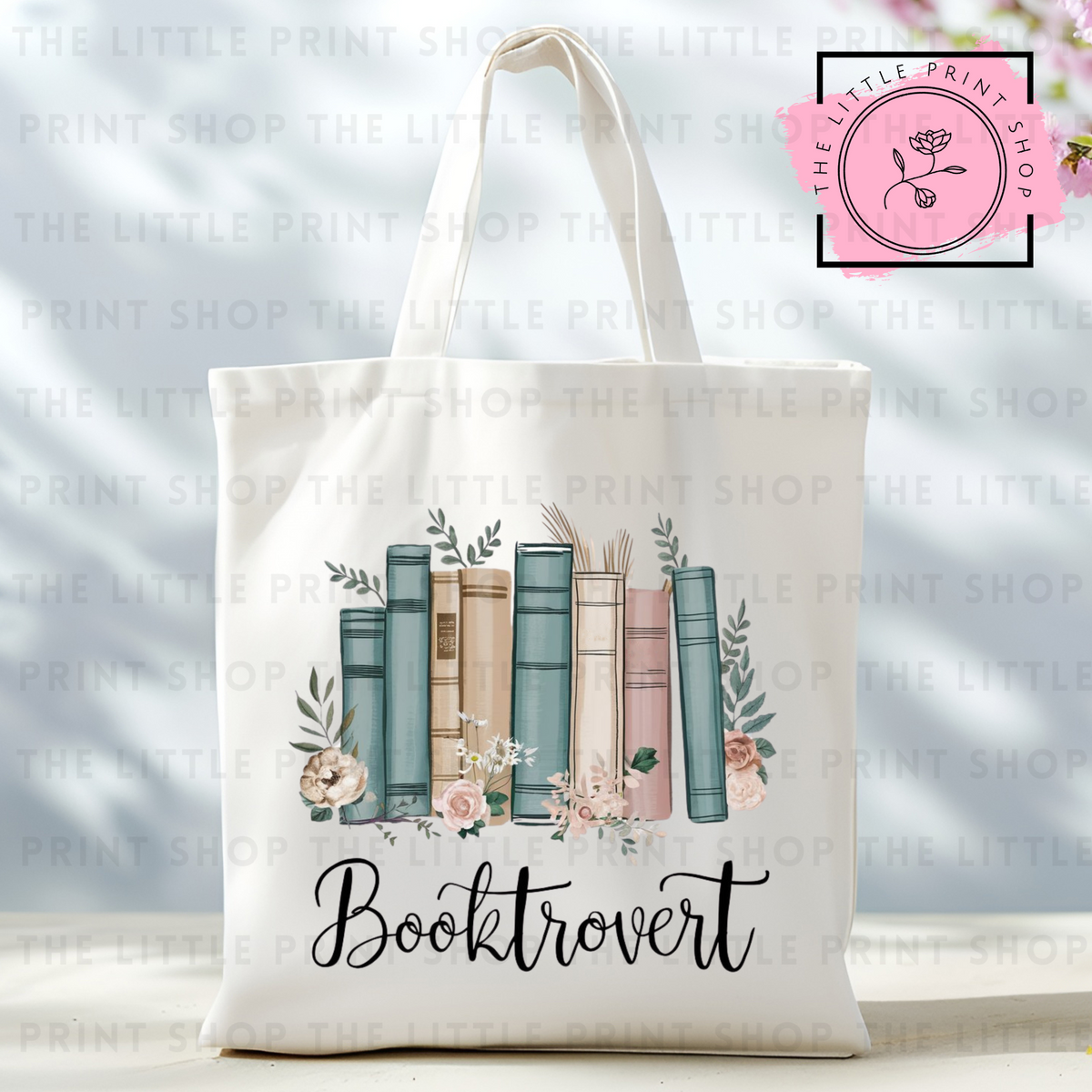 Booktrovert - Tote Bag DTF Transfer