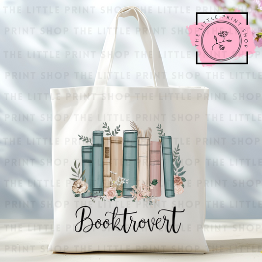 Booktrovert - Tote Bag DTF Transfer