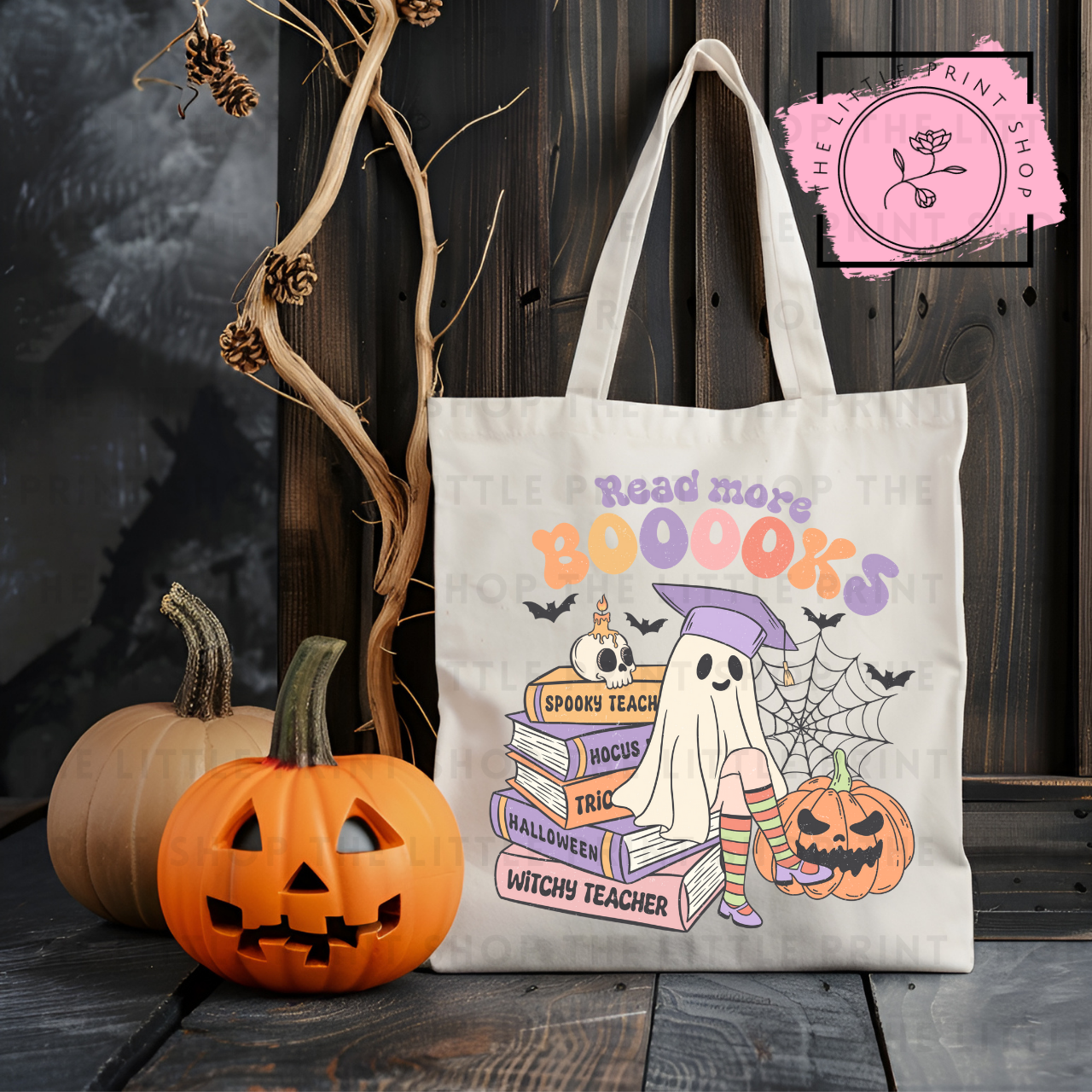 Read More Books - Tote Bag DTF Transfer