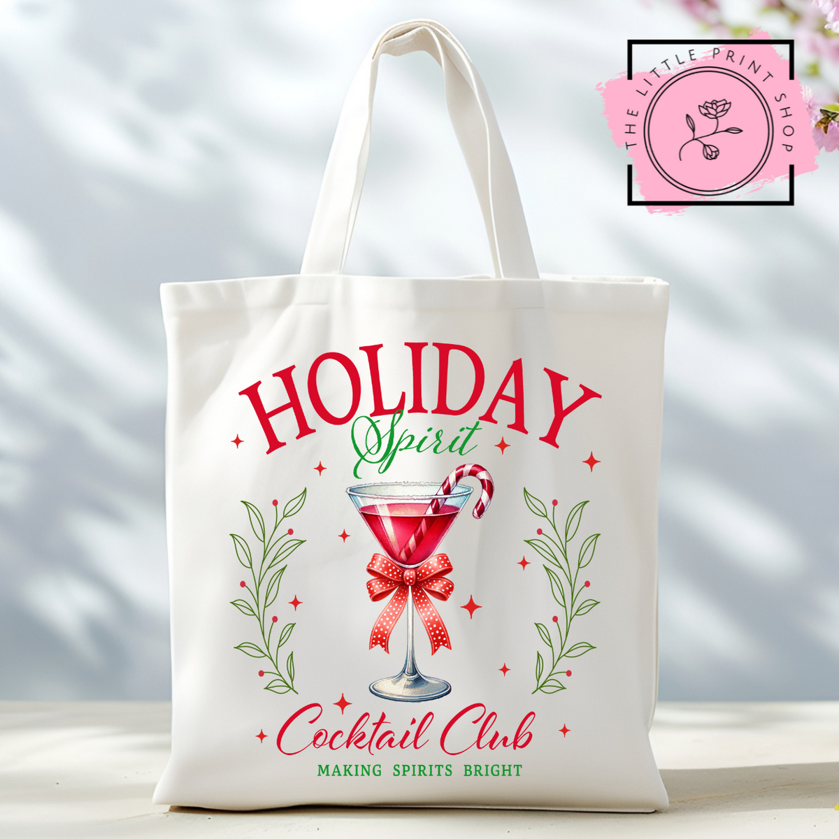 Holiday Spirit - Tote Bag DTF Transfer