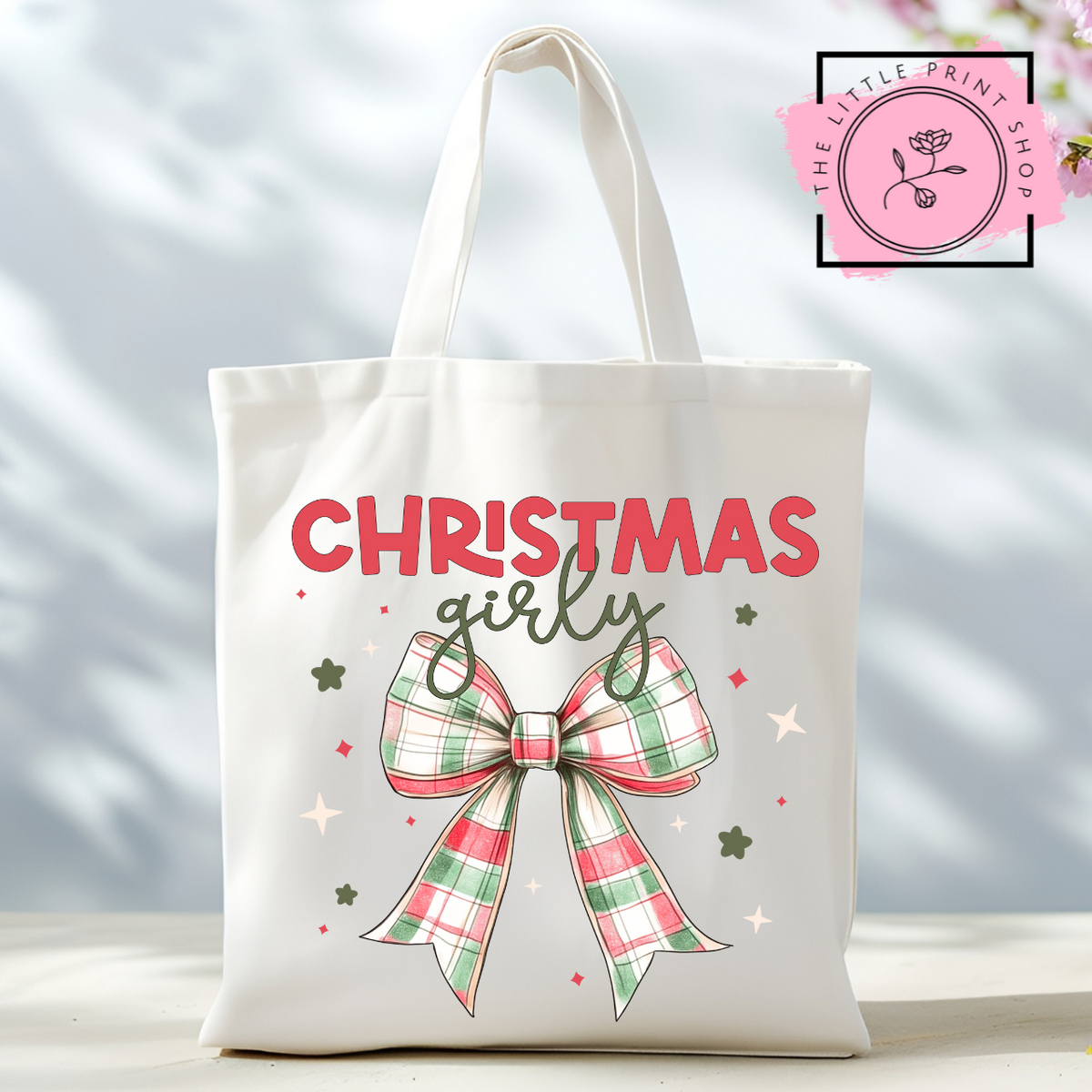 Christmas Girly - Tote Bag DTF Transfer