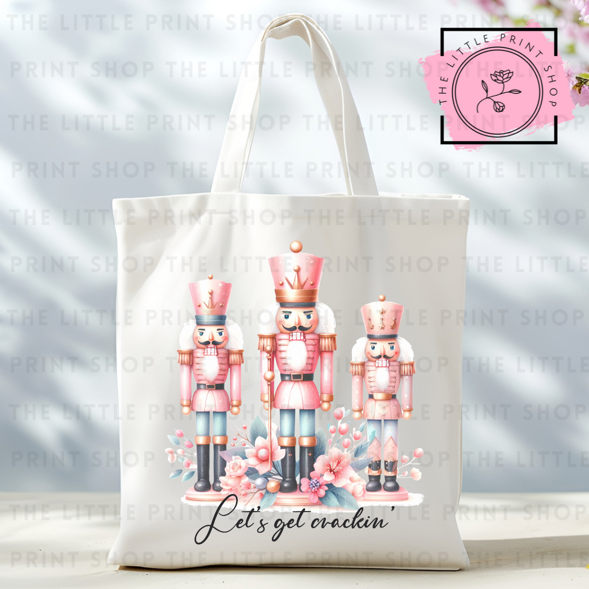 Let's Get Crackin - Tote Bag DTF Transfer