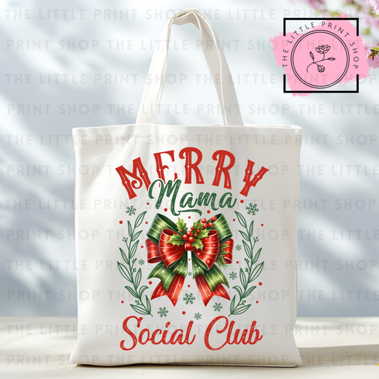 Social Club - Tote Bag DTF Transfer